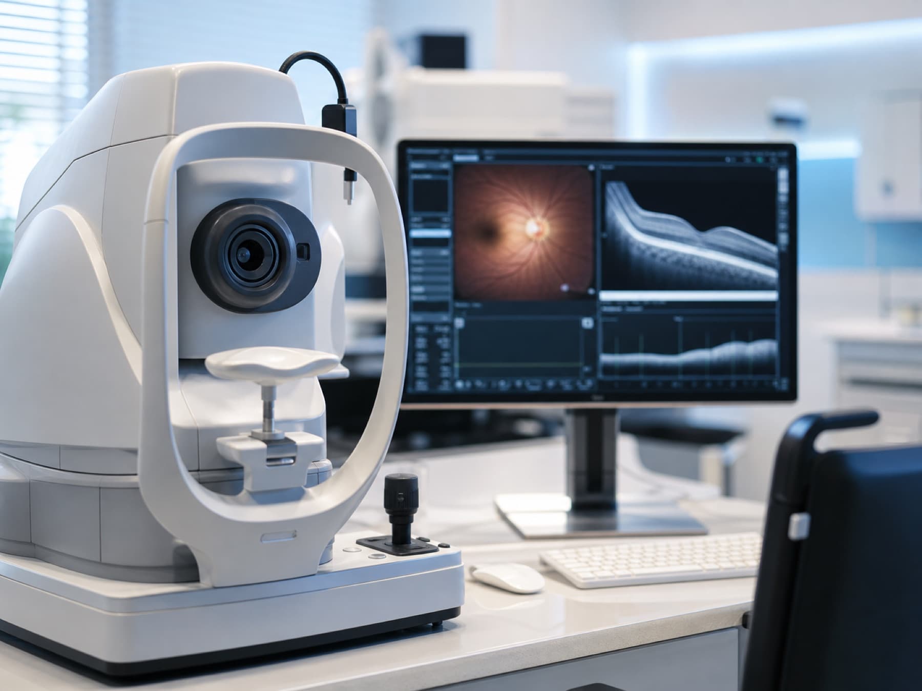 Diagnostica oculistica per cataratta e retina